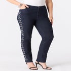 Plus Size Embellished Straight-Leg Jean image number 0