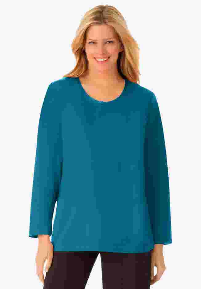 Satin Trim Sleep Tee image number 0