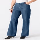 Plus Size Easy-Wear Wide Leg Jean image number 0
