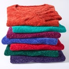 Chenille Pointelle V-Neck Pullover image number 2