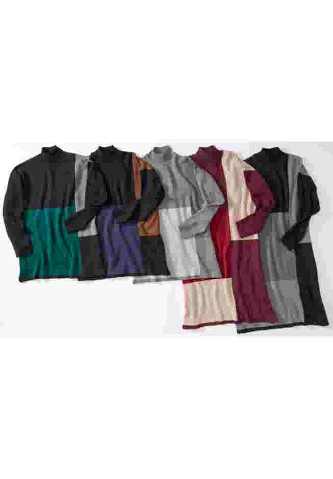 Mock Neck Colorblock Sweater image number 1