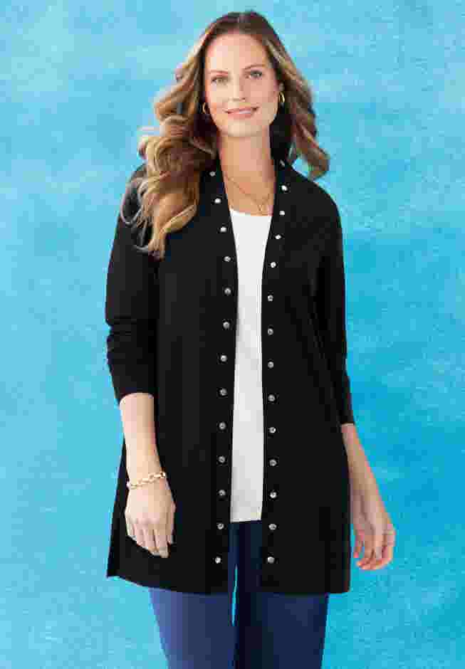 Suprema® Studio Studded Cardigan image number 0