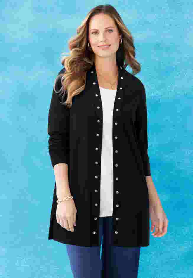 Suprema® Studio Studded Cardigan image number 0