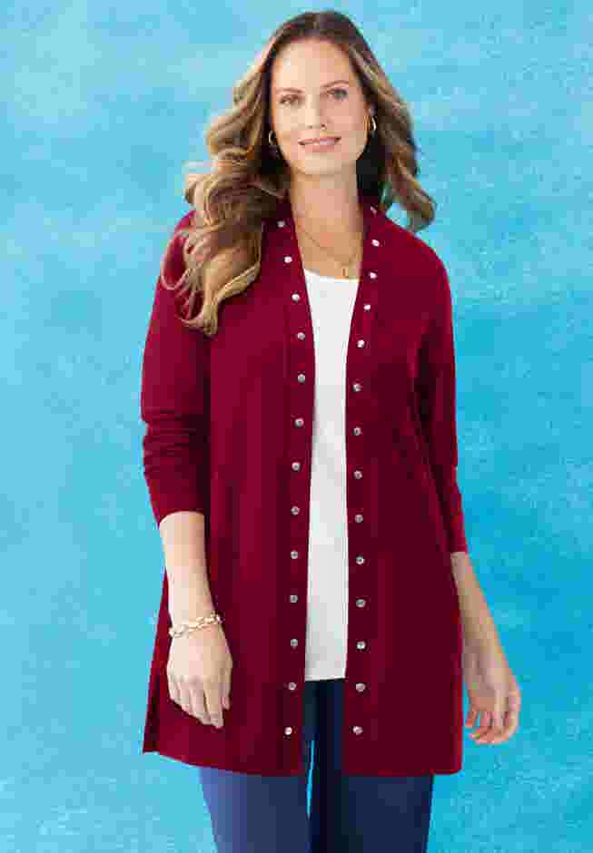 Suprema® Studio Studded Cardigan image number 0