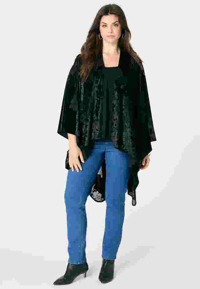 Floral Burnout Shawl image number 0