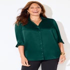 Satin Buttonfront Shirt image number null