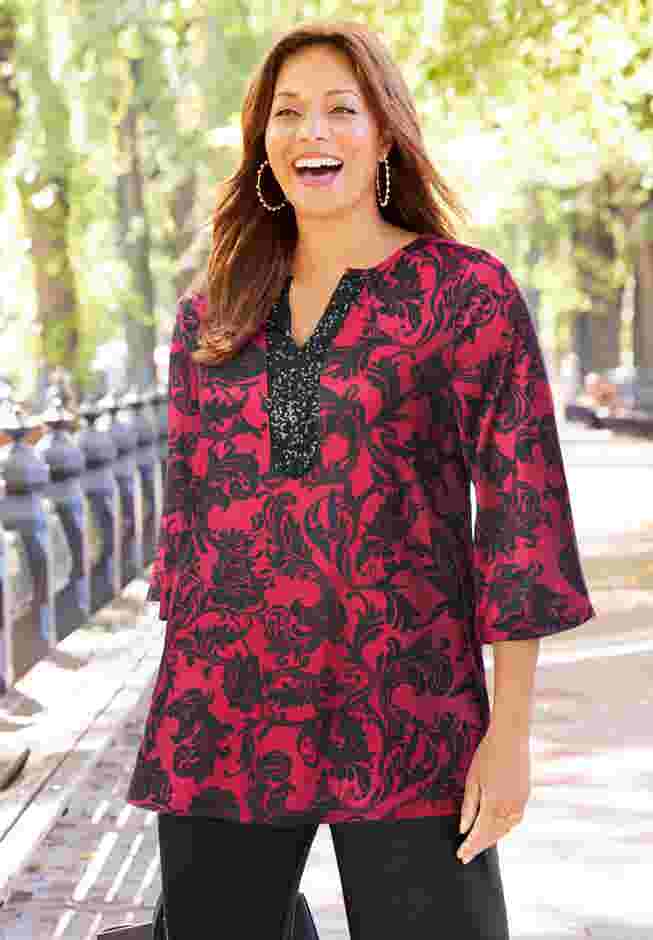 Dream Drape Embellished Kurta Tunic image number 0