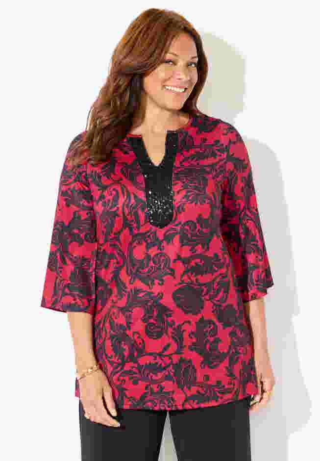 Dream Drape Embellished Kurta Tunic image number 1