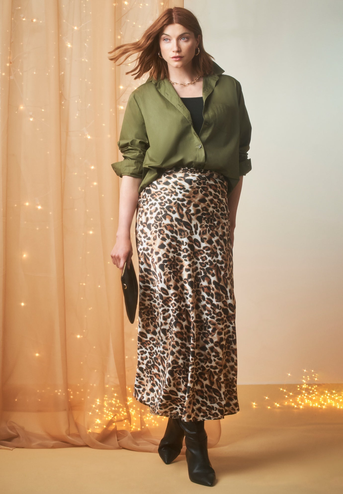 Satin Maxi Skirt image number 0