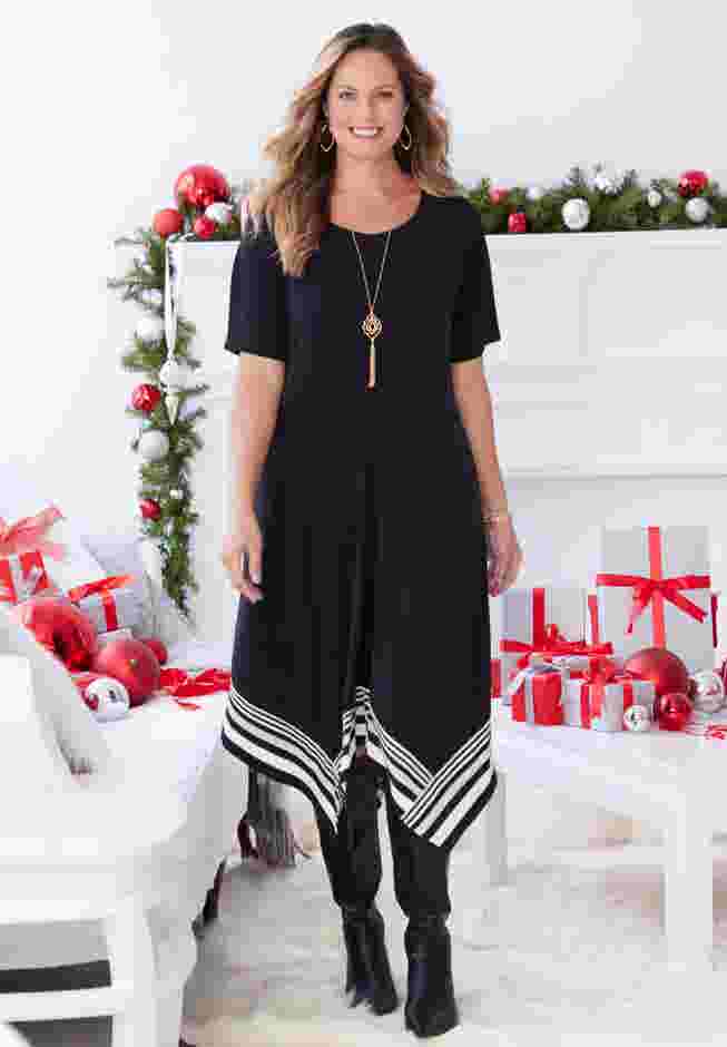 Stoneywood Stripe A-Line Dress (With Pockets) image number 3