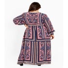 Serene Placement Sleeved Maxi Dress image number 2