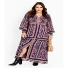 Serene Placement Sleeved Maxi Dress image number 0