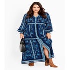 Serene Placement Sleeved Maxi Dress image number 0