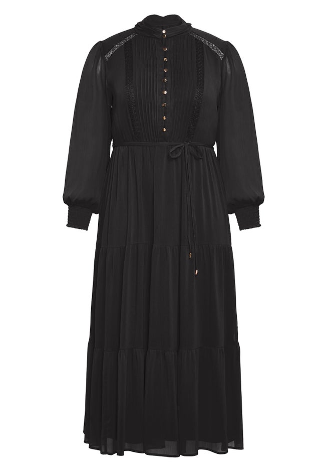Jasmine Long Sleeve Tiered Maxi Dress image number 3