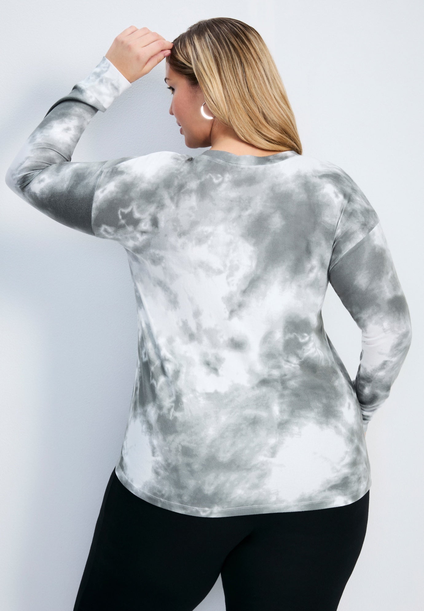 Skylar Tie Dye Hacci Top image number 1