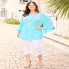 Embroidered Gauze Tunic image number null