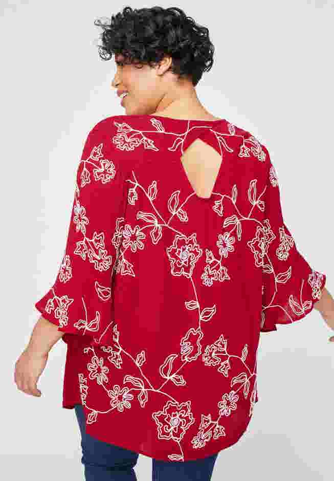 Embroidered Gauze Tunic image number 1