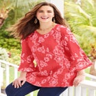 Embroidered Gauze Tunic image number 0
