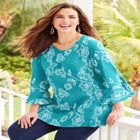 Embroidered Gauze Tunic image number null