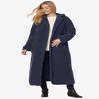 Long Hooded Berber Fleece Coat image number null