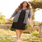 Mesh Flyaway Sheath Dress image number 0