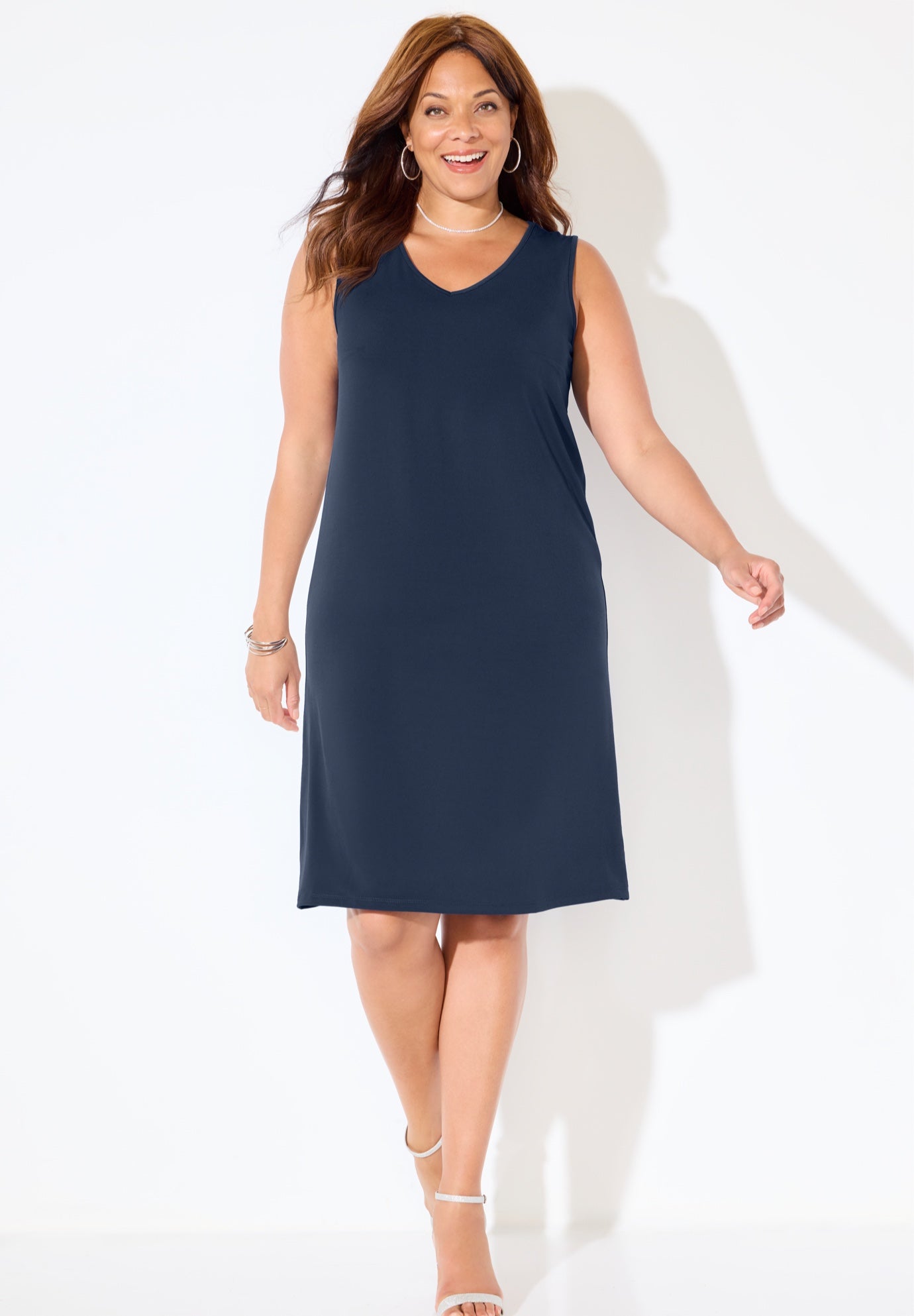 Mesh Flyaway Sheath Dress image number 3