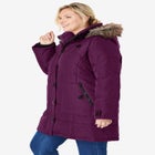 Heathered Down Puffer Coat image number null