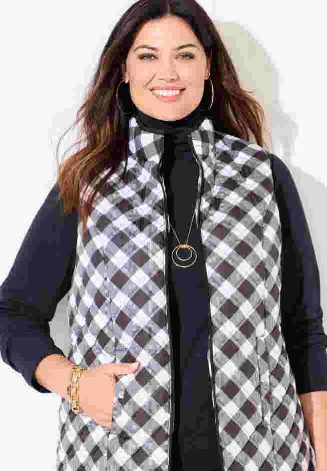Quilted Puffer Vest image number 3