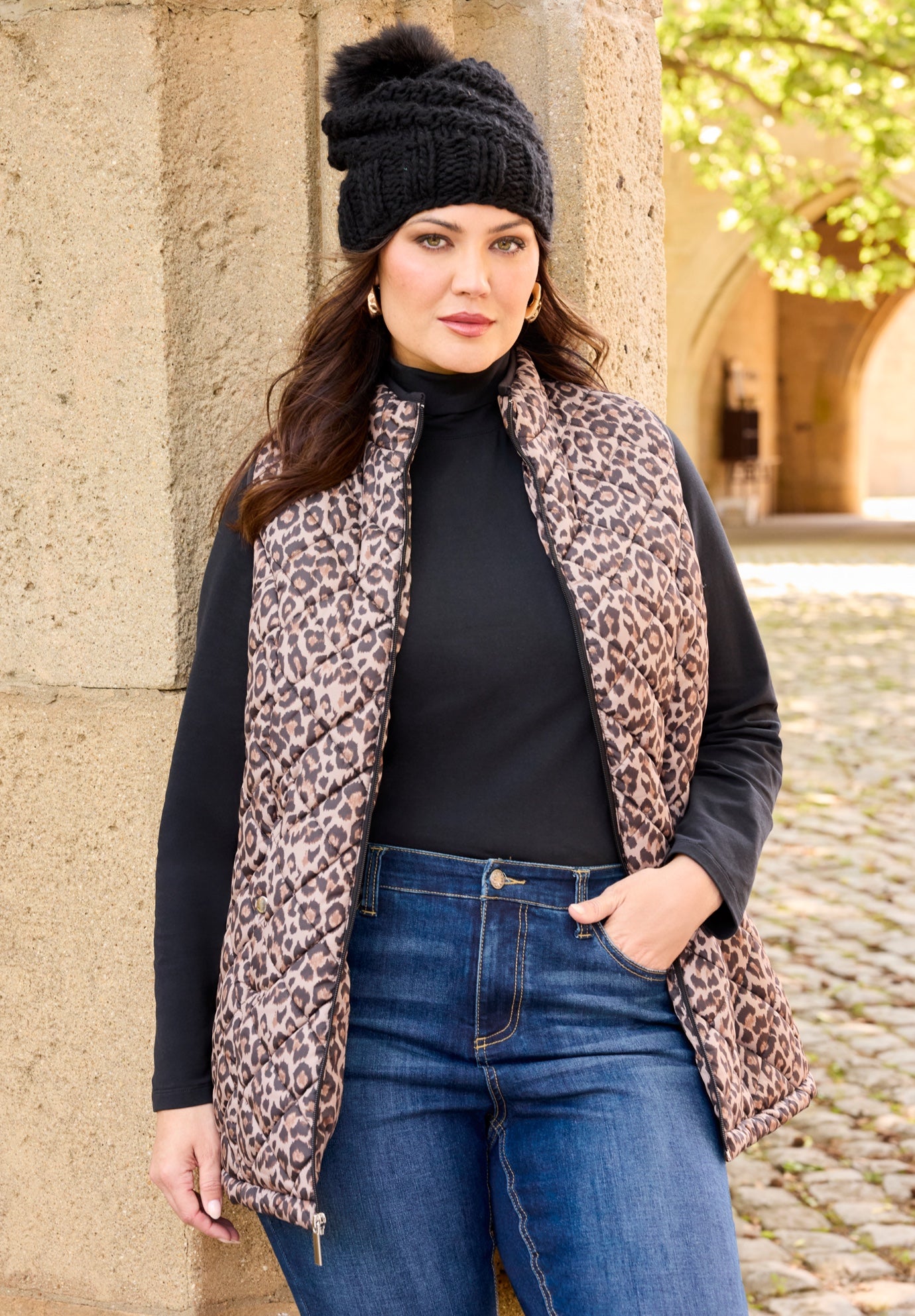 Quilted Puffer Vest image number 0