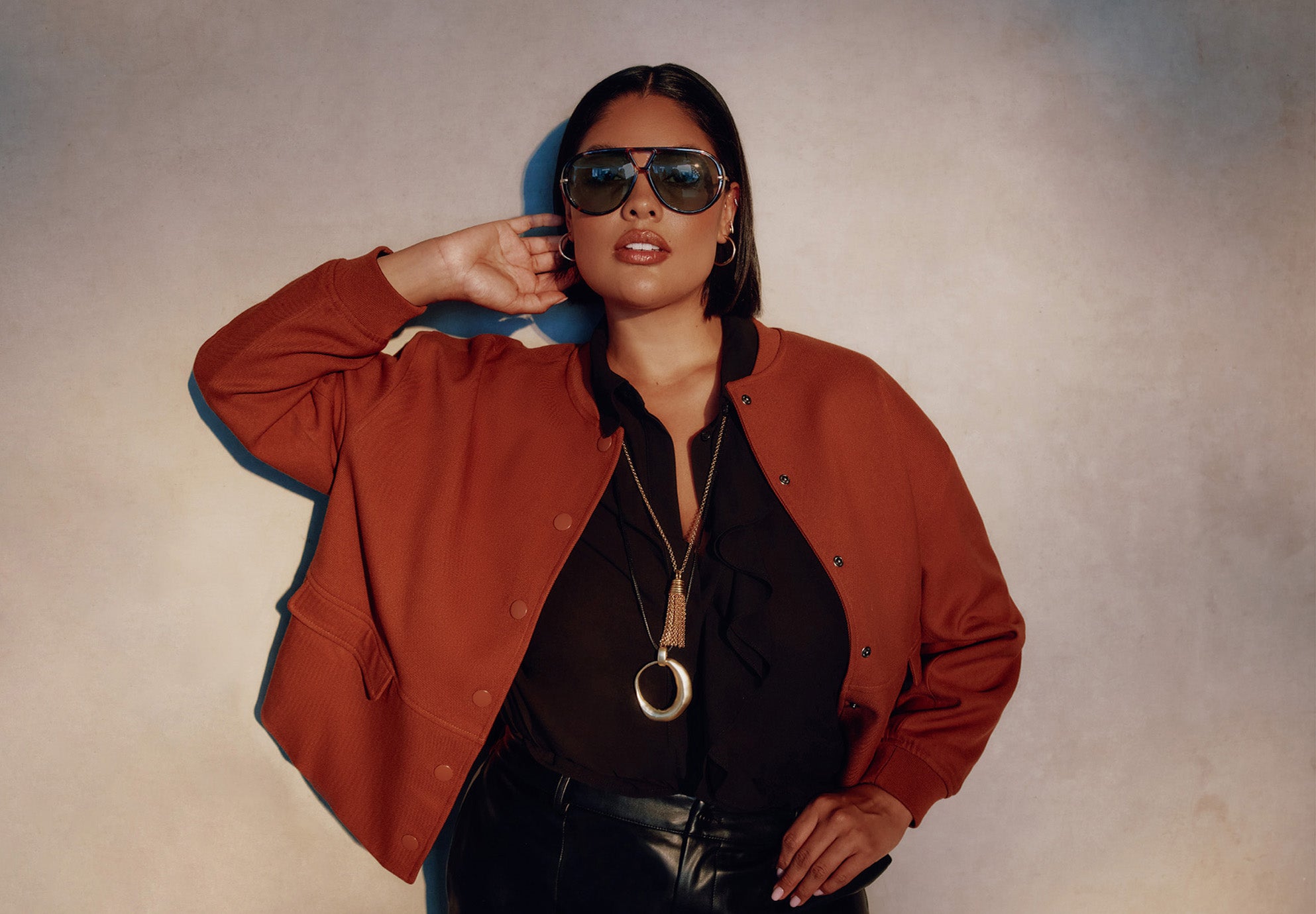 Cropped Bomber Jacket image number 0