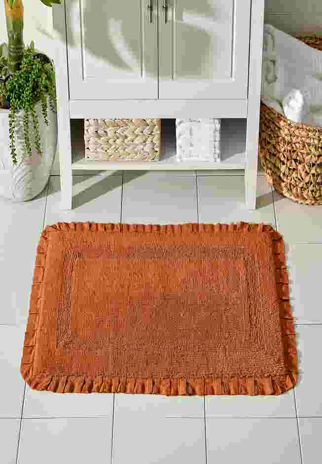 Rectangle Ruffle Bath Rug image number 0