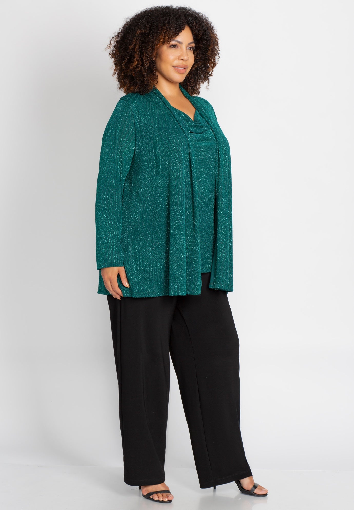 Shimmer Knit Pant Set image number 1