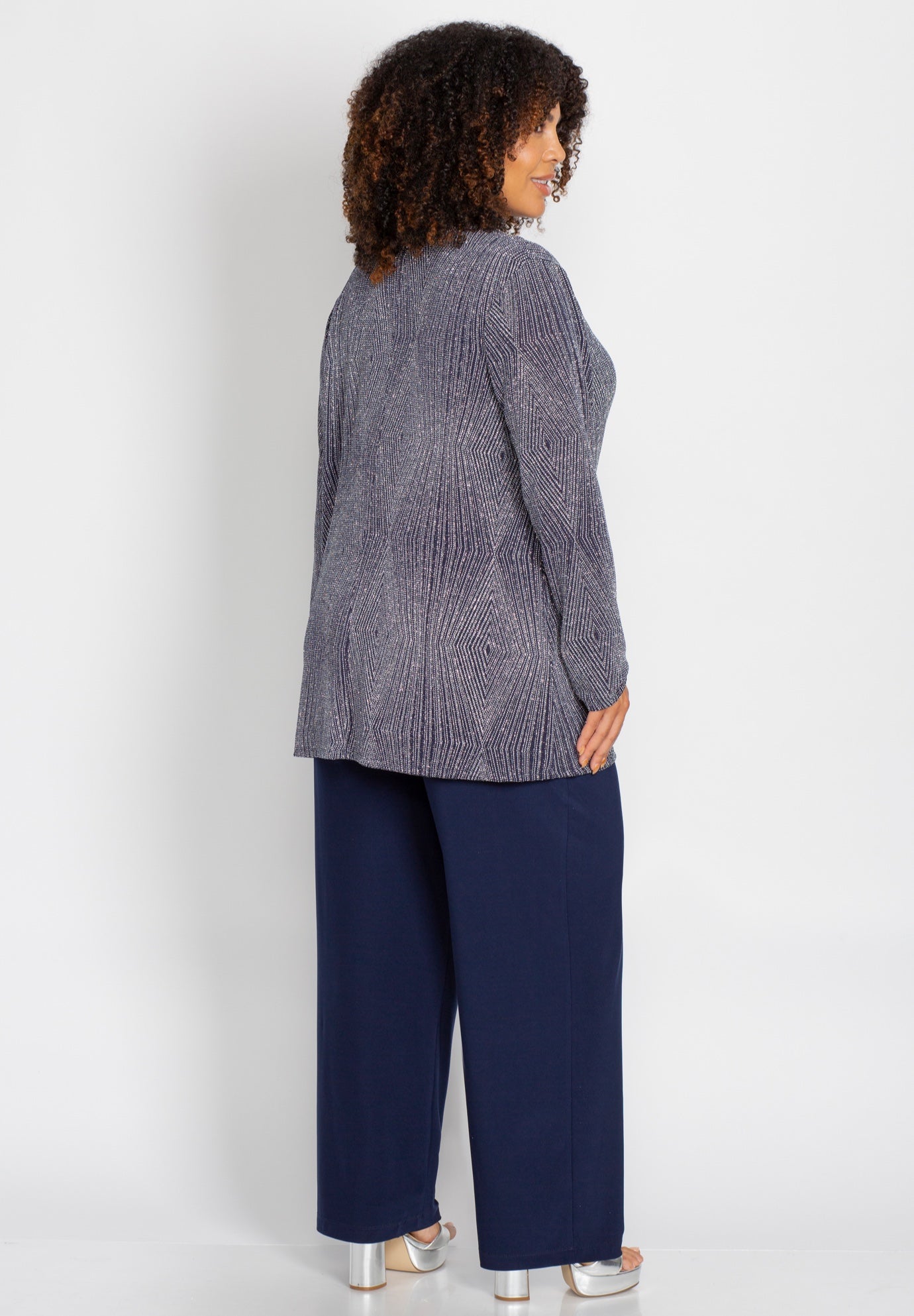 Shimmer Knit Pant Set image number 1