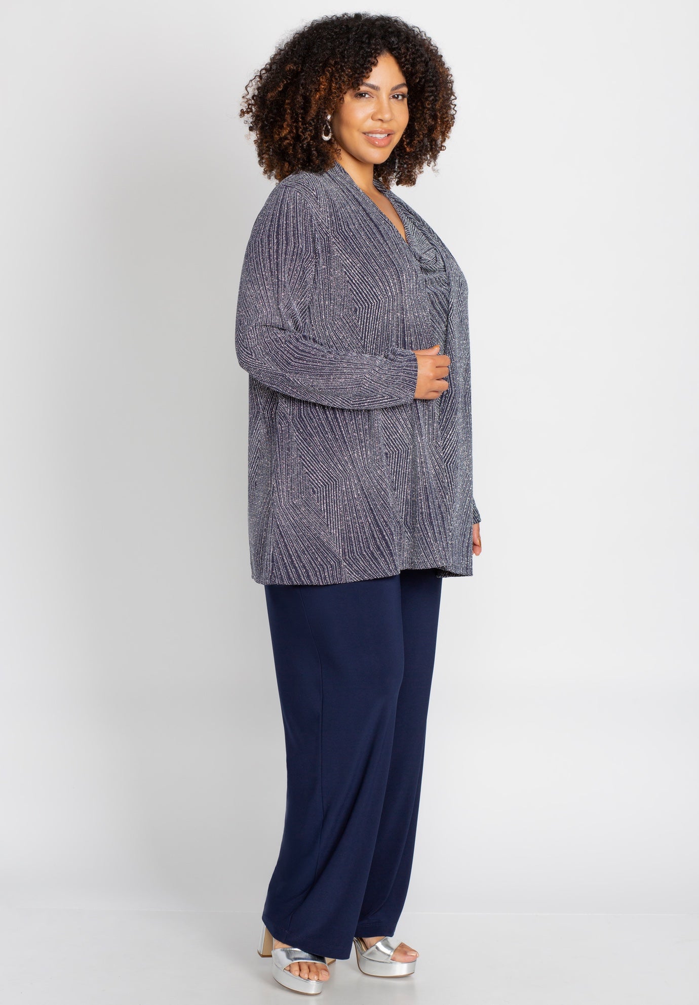 Shimmer Knit Pant Set image number 2