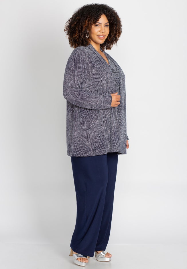 Shimmer Knit Pant Set image number 2