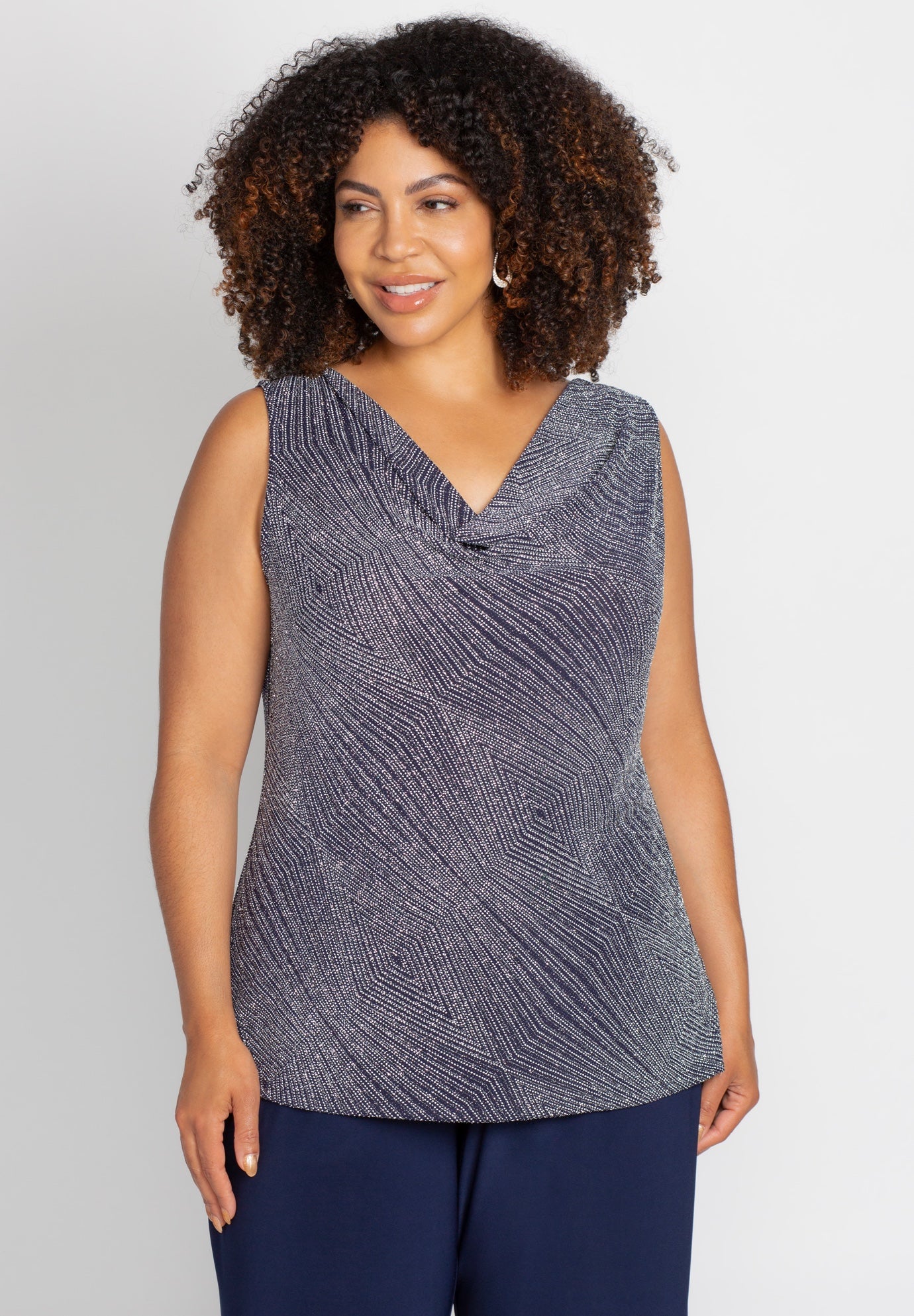 Shimmer Knit Pant Set image number 3