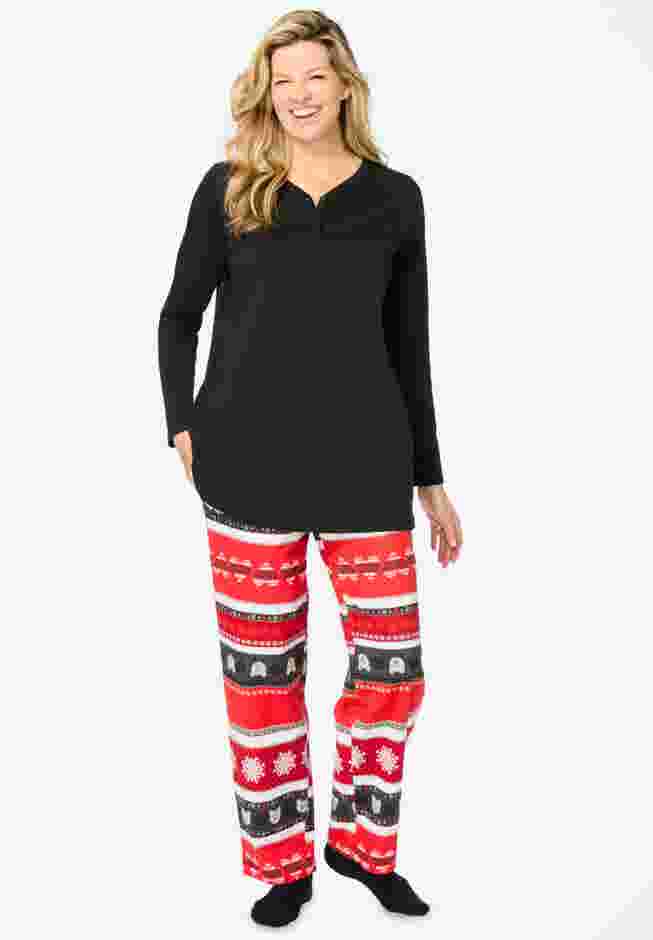 Dreams & Co.® 4-Piece Pajama Set image number 3