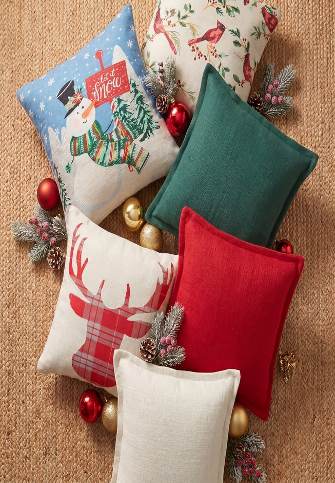 Set of 2 Printed Fall Pillows image number 2