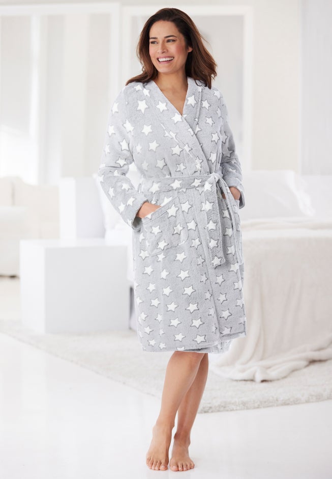 Avenue Body Fluffy Robe Wrap image number 4