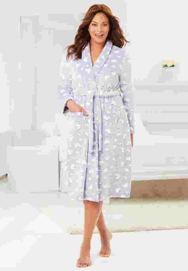 Avenue Body Fluffy Robe Wrap image number 5