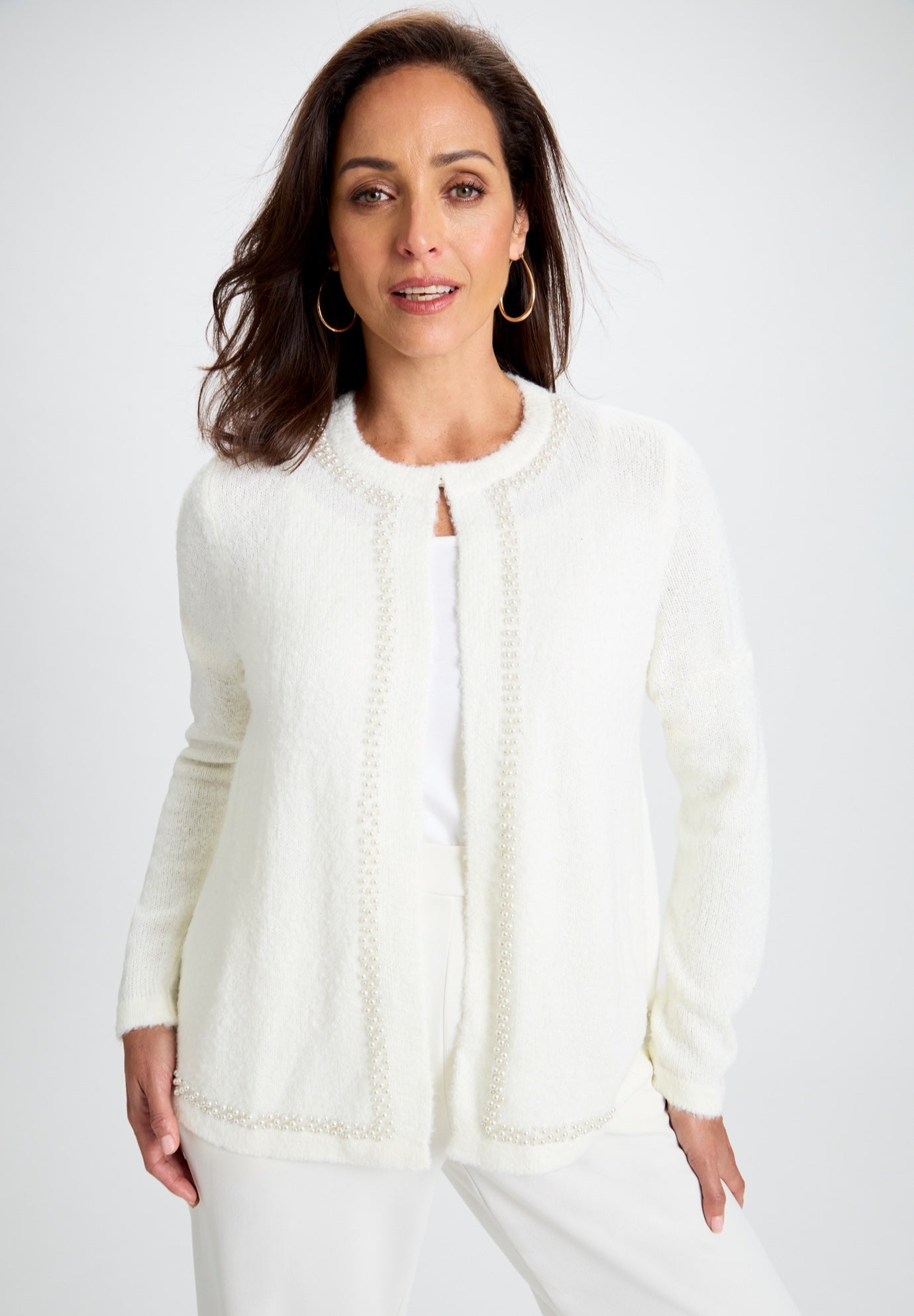 Boucle Pearl Cardigan image number 0