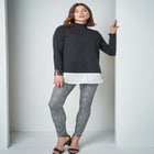 Mixed Media Ponte Top image number null