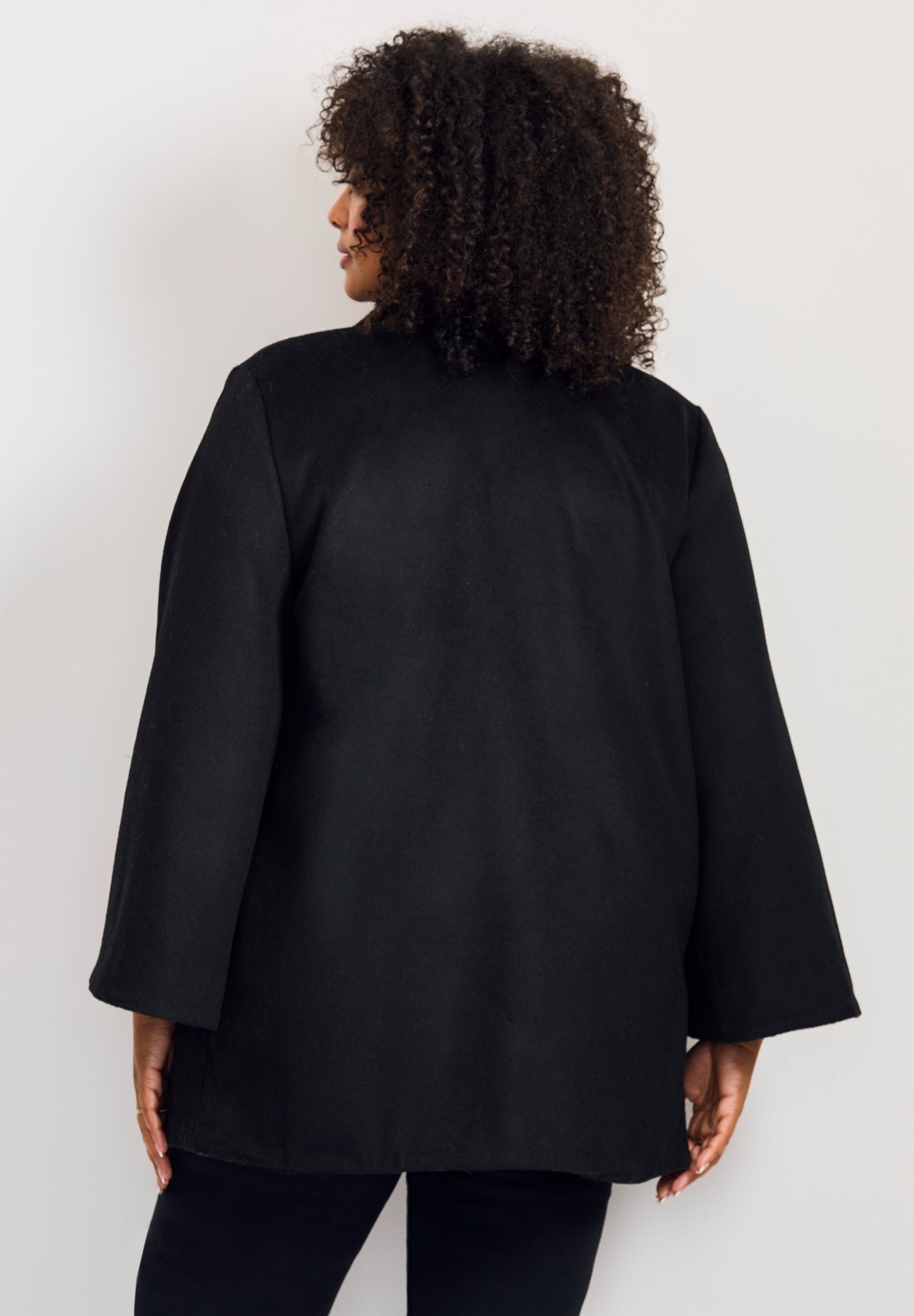 Brushed Wool Cape Coat image number 1