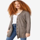 Long Button Front Cardigan image number null