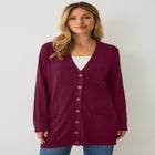 Long Button Front Cardigan image number 0