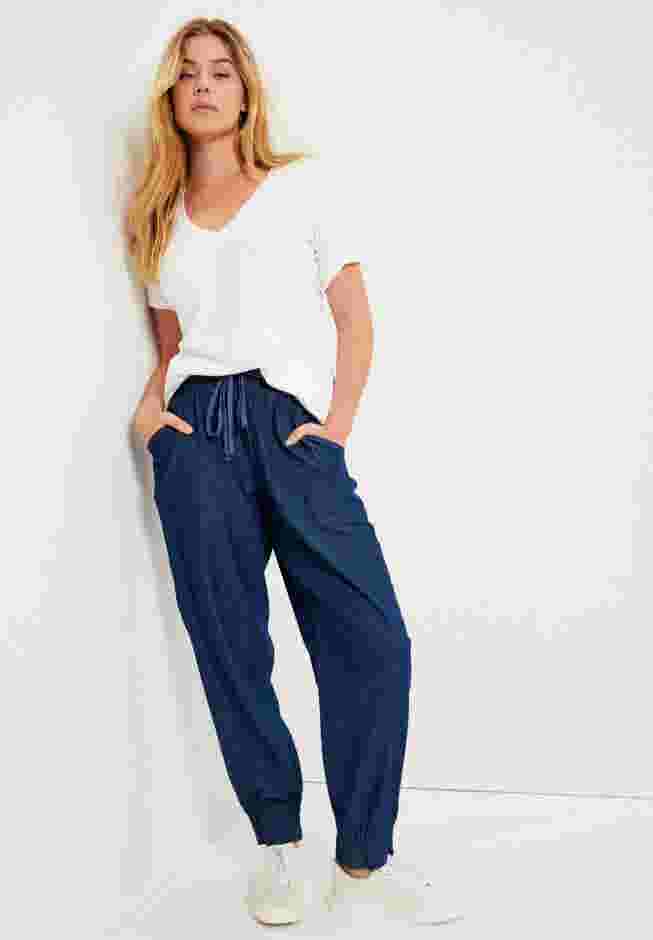 Drawstring Denim Jogger image number 0
