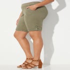 Stretch Knit Waist Cargo Short image number null