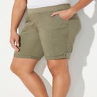 Stretch Knit Waist Cargo Short image number null