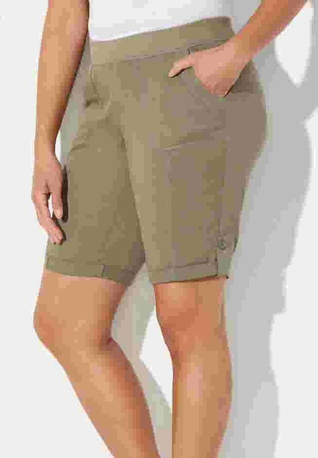Stretch Knit Waist Cargo Short image number 5