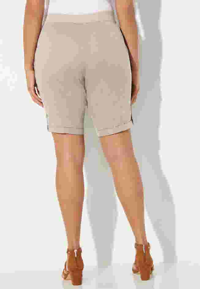 Stretch Knit Waist Cargo Short image number 1